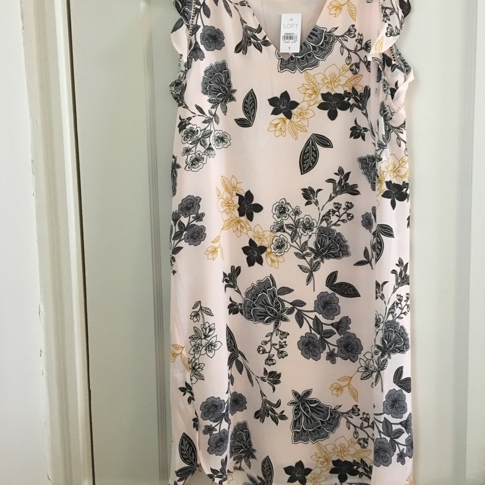 Loft Pink Floral Dress